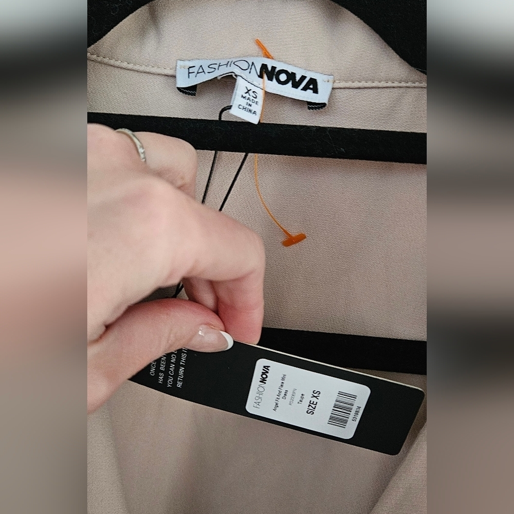 Fashion Nova Taupe Trench Coat - Picture 4 of 5